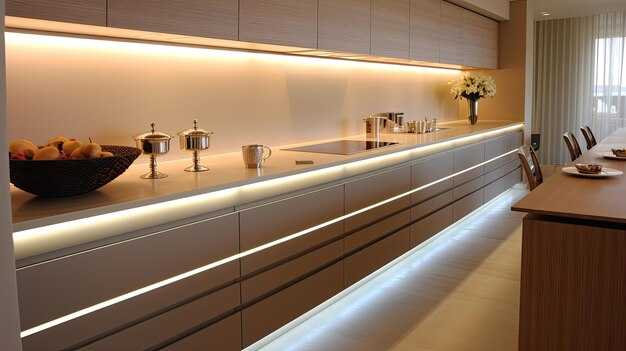 Как подключить диодную ленту на кухне