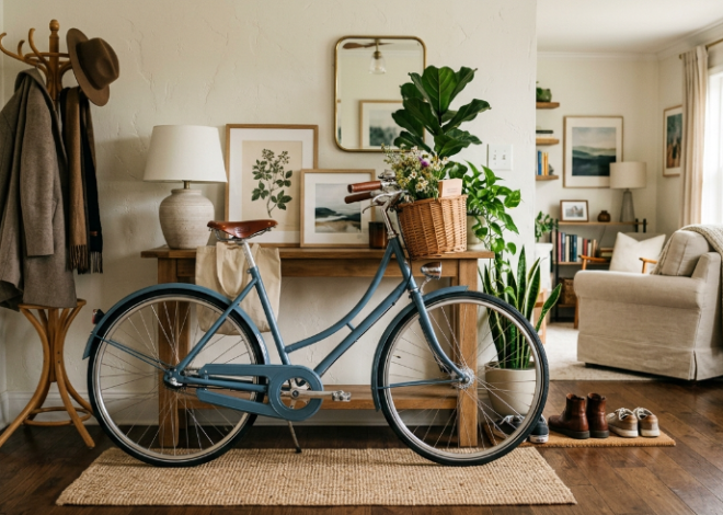 Как вписать женский велосипед в интерьер квартиры или дома