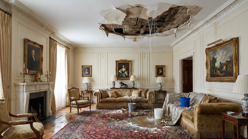 Как восстановить интерьер после протечки воды