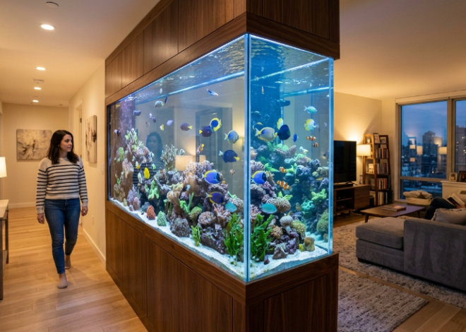 Аквариум в интерьере квартиры: идеи и советы по оформлению